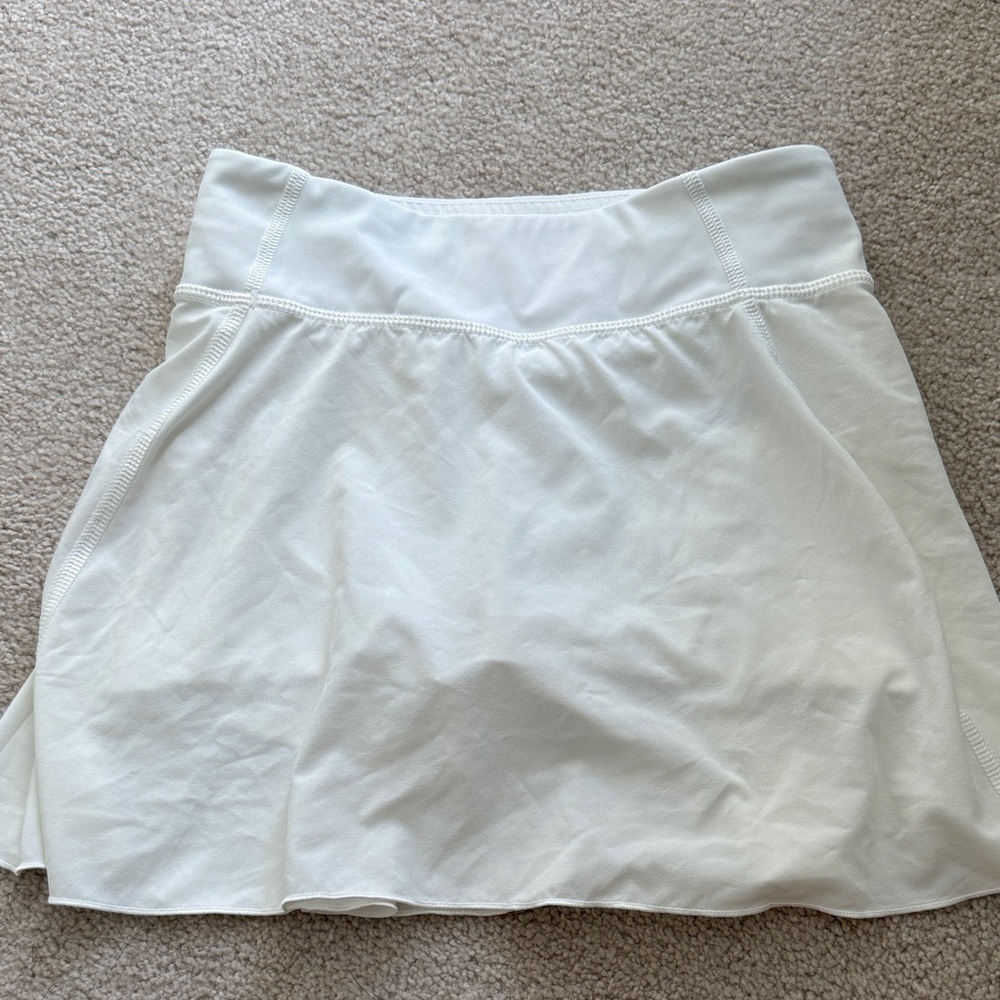 Aritzia Cream Skater Skirt